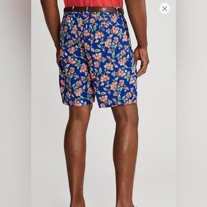 RLX Ralph Lauren Floral Blue orange Men's Shorts 34 golf preppy classic fit‎